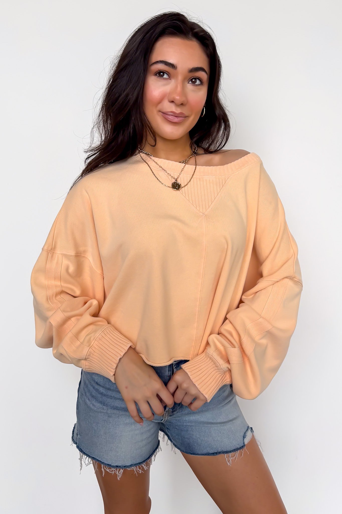 Soft Dye Fleeced Sweatshirt - Madison and Mallory