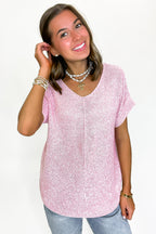 Soft Form Short Sleeve Knit Top - BACK IN STOCK - Madison and Mallory