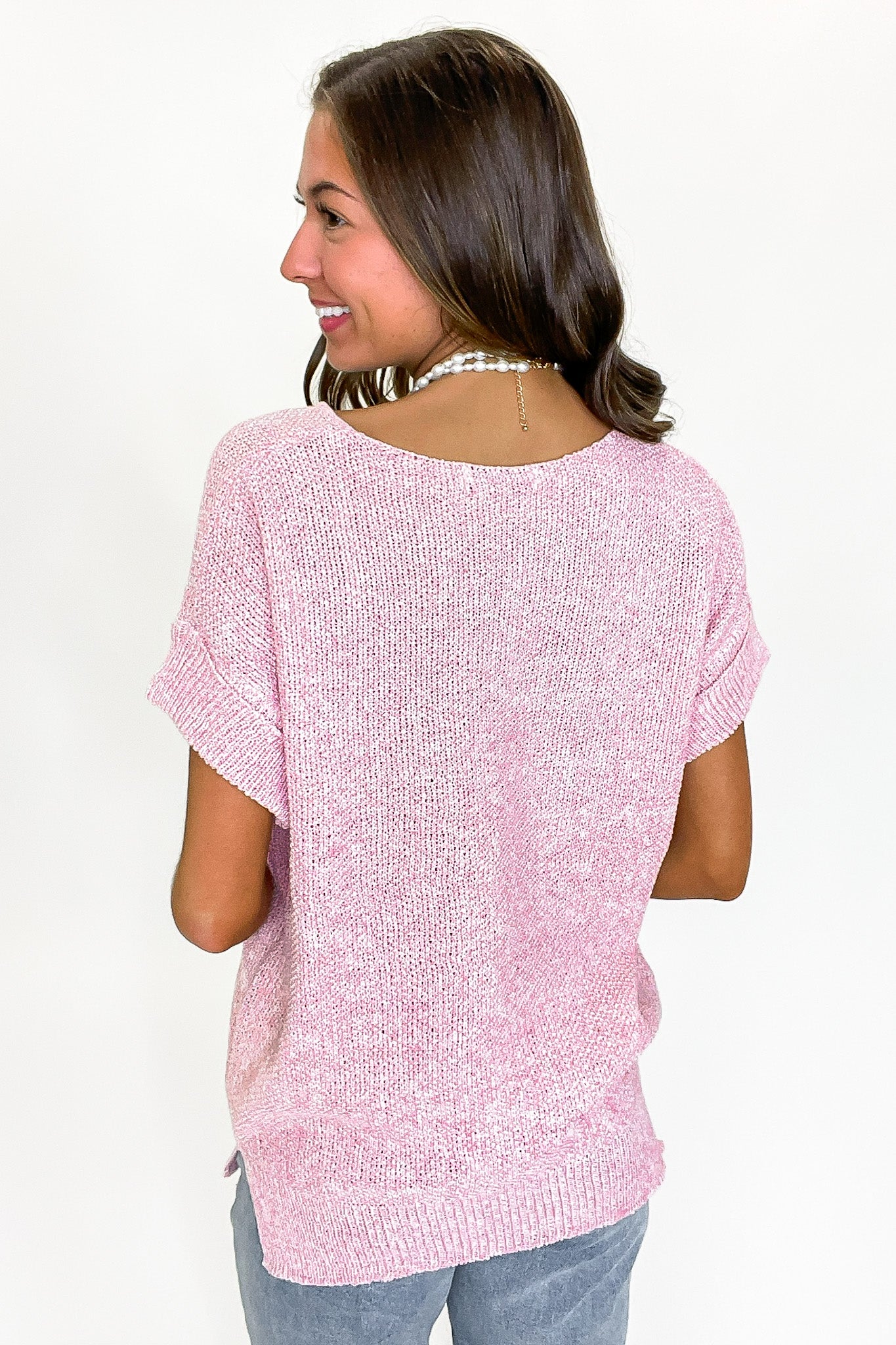 Soft Form Short Sleeve Knit Top