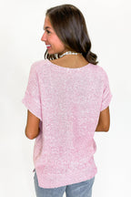 Soft Form Short Sleeve Knit Top - BACK IN STOCK - Madison and Mallory