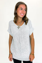Soft Form Short Sleeve Knit Top - BACK IN STOCK - Madison and Mallory