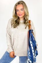 Soft Horizon High Low Hem Pocket Sweater - BACK IN STOCK - Madison and Mallory