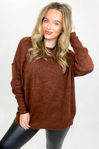 Soft Horizon High Low Hem Pocket Sweater - BACK IN STOCK - Madison and Mallory