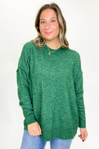 Soft Horizon High Low Hem Pocket Sweater - BACK IN STOCK