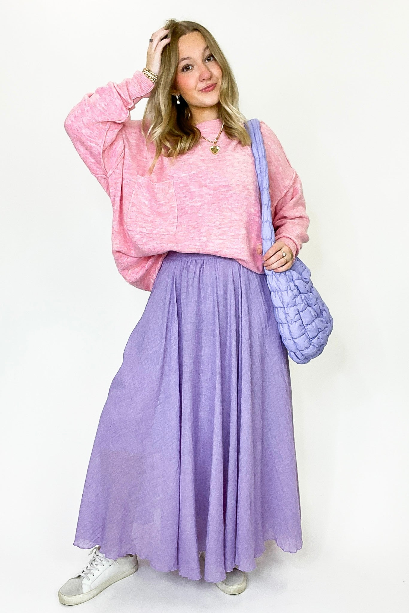 Soft Horizon High Low Hem Pocket Sweater - BACK IN STOCK - Madison and Mallory