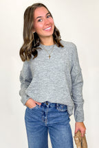 Soft Horizon High Low Hem Pocket Sweater - BACK IN STOCK - Madison and Mallory