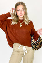 Soft Horizon High Low Hem Pocket Sweater - BACK IN STOCK - Madison and Mallory