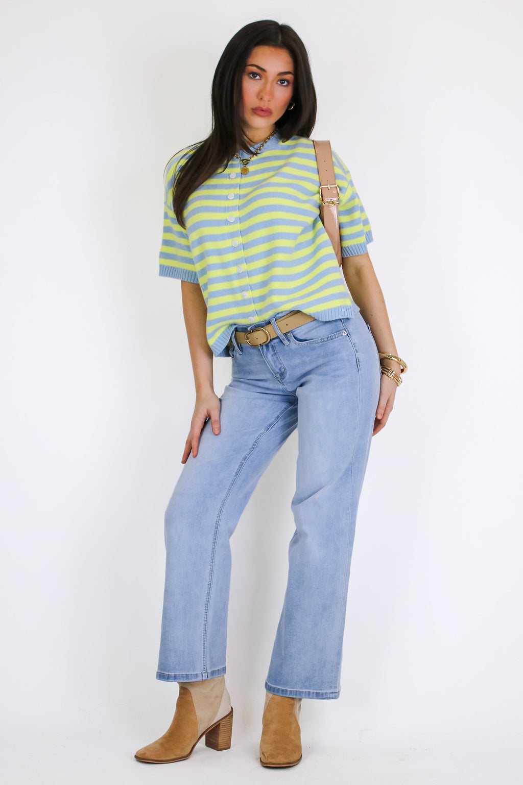 Soft Morning Stripe Knit Top - Madison and Mallory