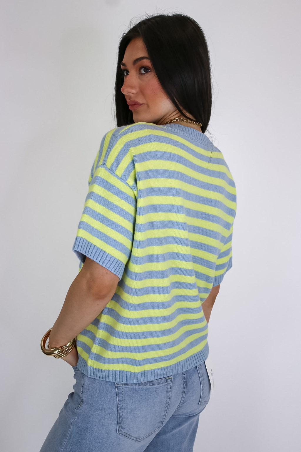 Soft Morning Stripe Knit Top - Madison and Mallory