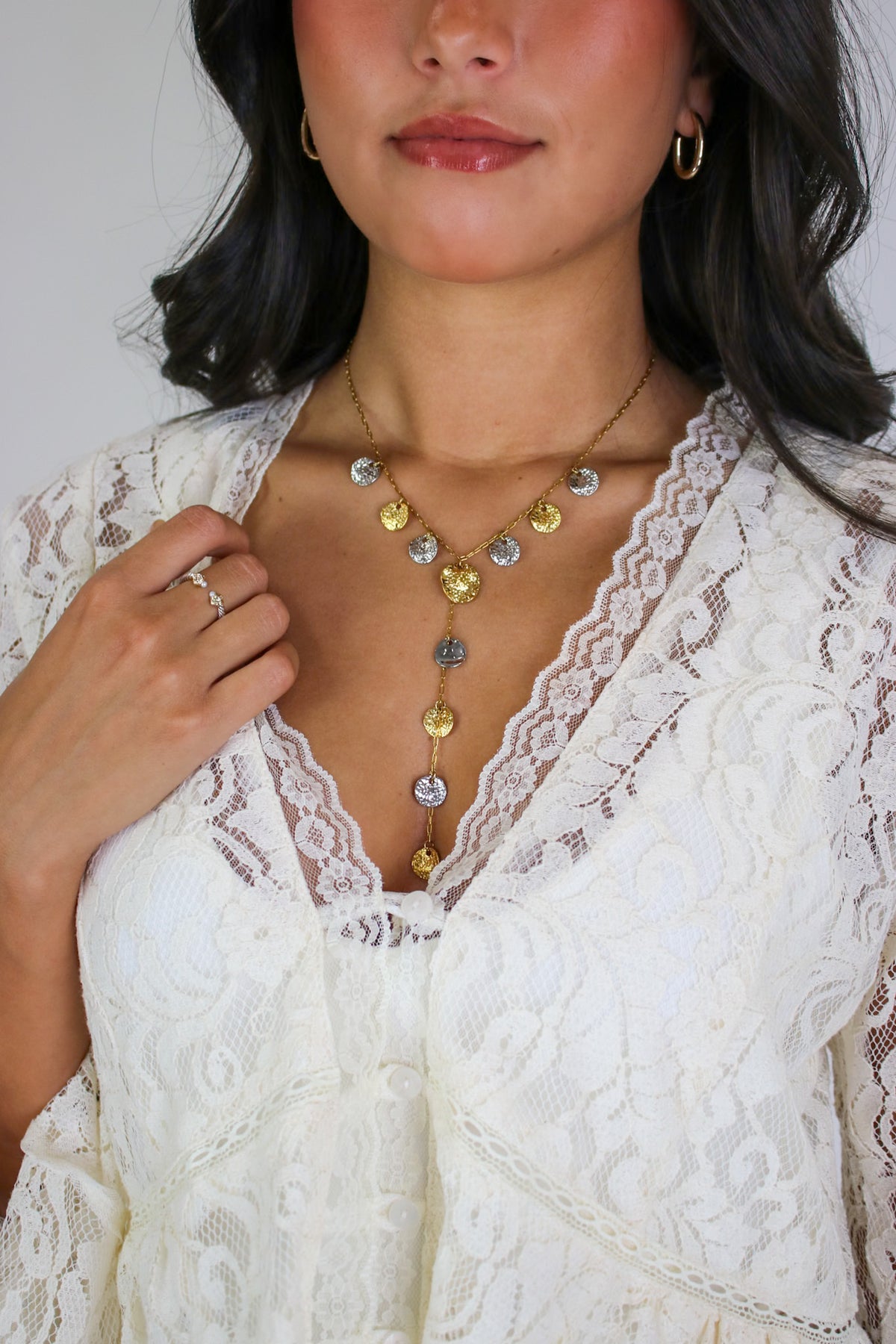 Soft Promise Bell Sleeve Lace Cardigan