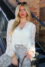 Soft Promise Bell Sleeve Lace Top