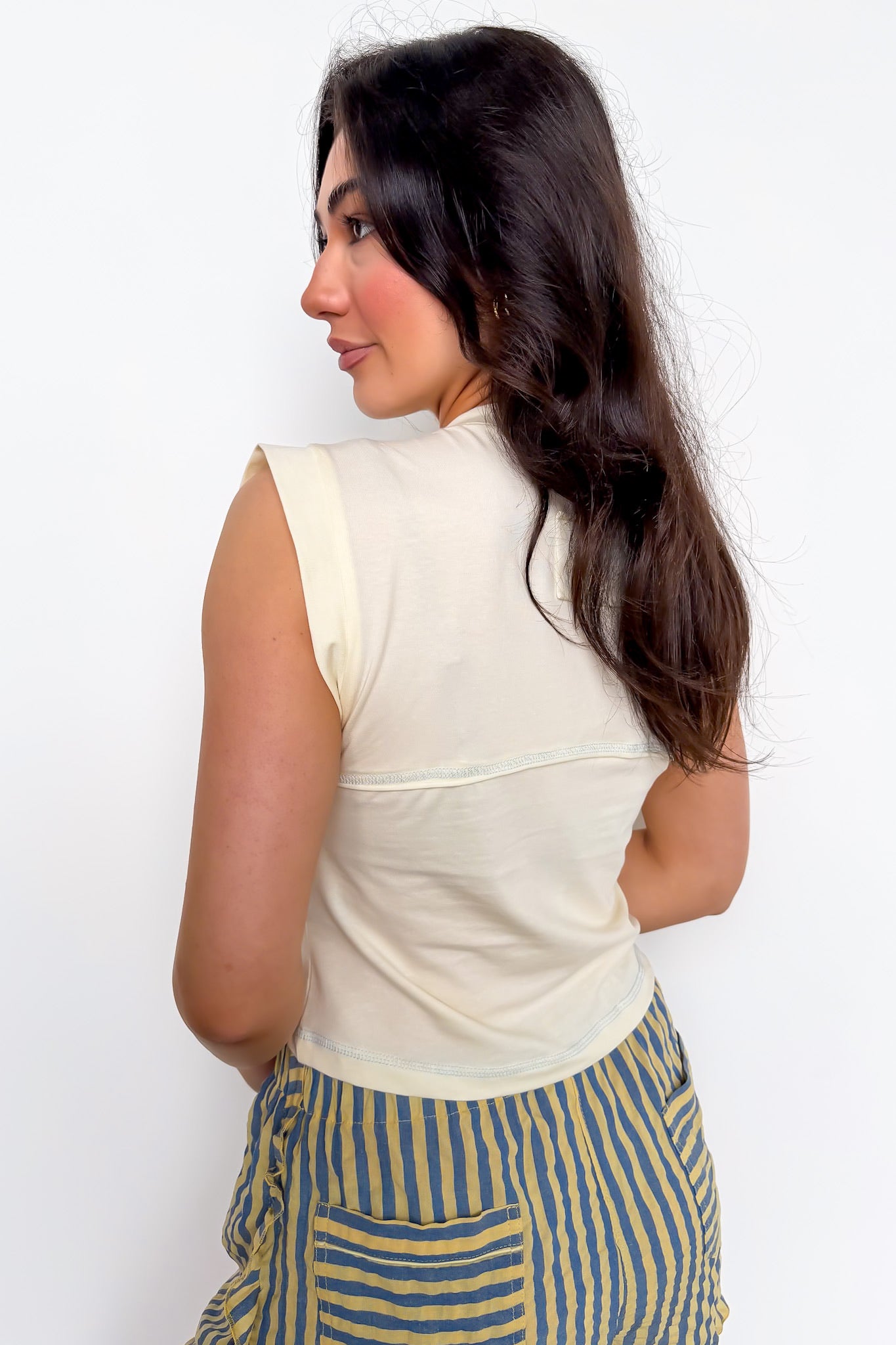 Soft Rebel Studded Crossover Top - Madison and Mallory