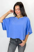 Soft Reset Mineral Washed Dolman Top - Madison and Mallory