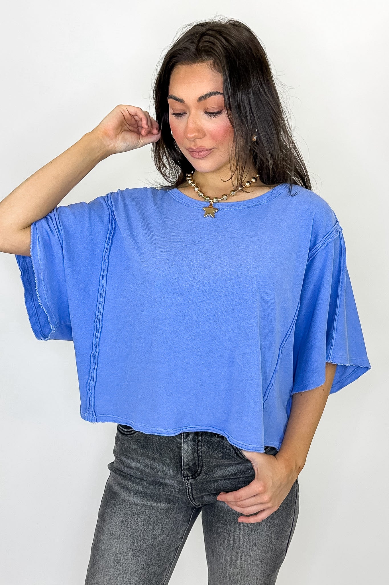 Soft Reset Mineral Washed Dolman Top - Madison and Mallory
