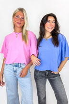 Soft Reset Mineral Washed Dolman Top - Madison and Mallory
