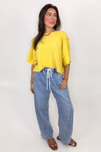 Soft Reset Mineral Washed Dolman Top - Madison and Mallory