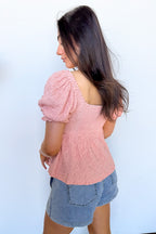 Romantic Charm Puff Sleeve Babydoll Top - Madison and Mallory