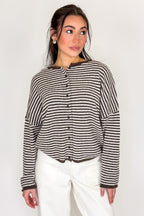 Soft Stripe Cardigan - Madison and Mallory