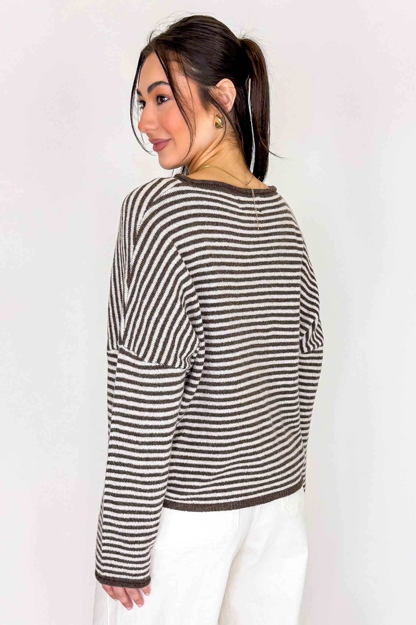 Soft Stripe Cardigan - Madison and Mallory