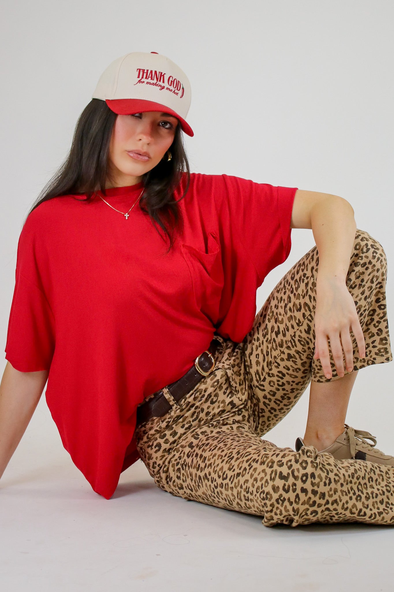 Soft Structure Relaxed Ribbed Pocket Top - Madison and Mallory