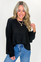 Softscape Oversized Balloon Sleeve Sweater - Madison and Mallory