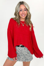 Softscape Oversized Balloon Sleeve Sweater - BACK IN STOCK - Madison and Mallory