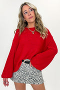 Ruby / SM Softscape Oversized Balloon Sleeve Sweater - BACK IN STOCK - Madison and Mallory