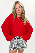 Softscape Oversized Balloon Sleeve Sweater - Madison and Mallory