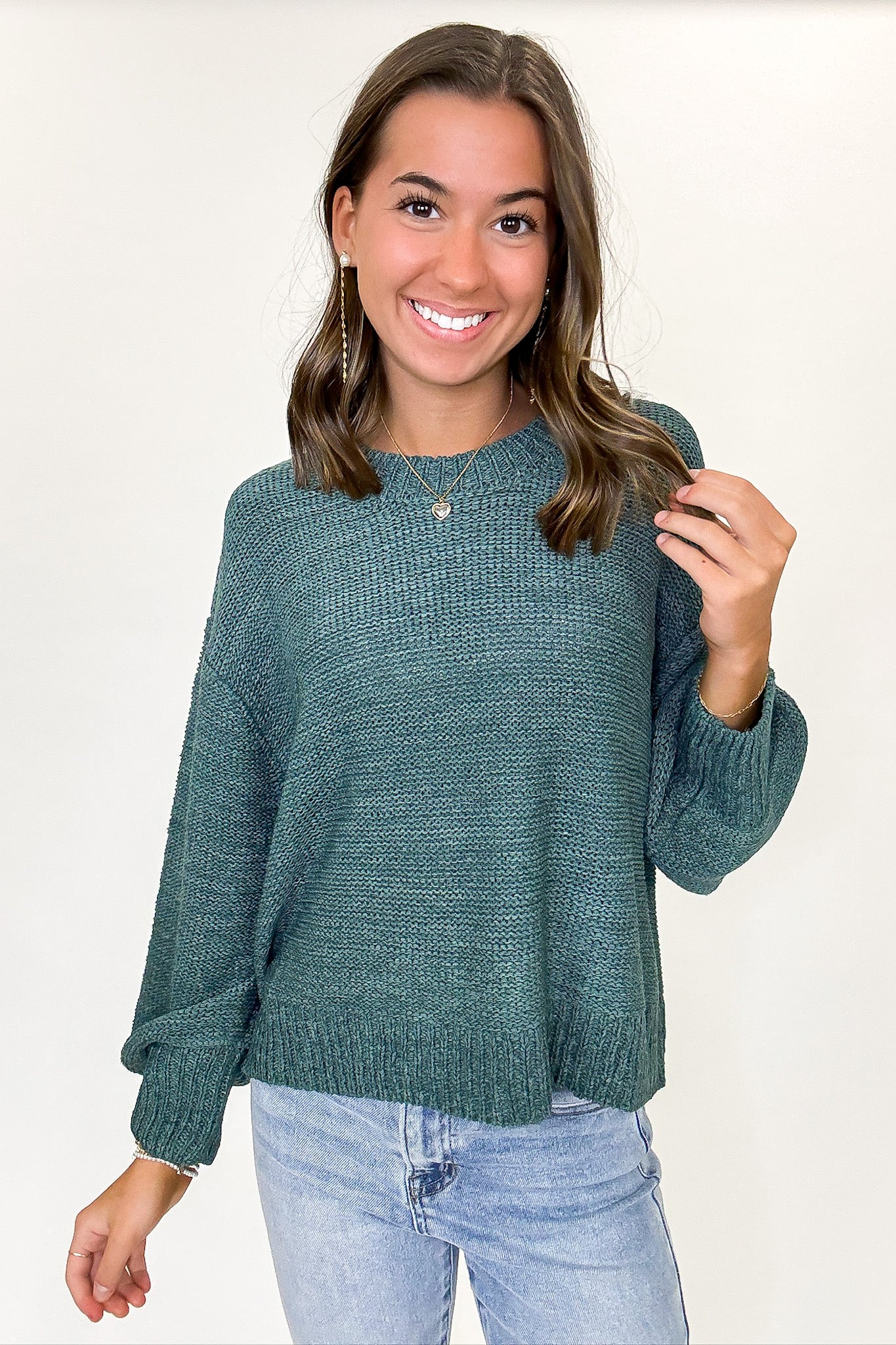 Softscape Oversized Balloon Sleeve Sweater