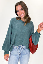Softscape Oversized Balloon Sleeve Sweater - Madison and Mallory