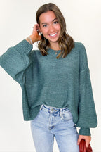 Ash Jade / SM Softscape Oversized Balloon Sleeve Sweater - Madison and Mallory