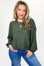 Softscape Oversized Balloon Sleeve Sweater
