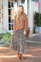 Untamed Tiers Animal Print Maxi Skirt - FINAL SALE - Madison and Mallory