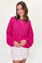 Softscape Oversized Balloon Sleeve Sweater - BACK IN STOCK - Madison and Mallory