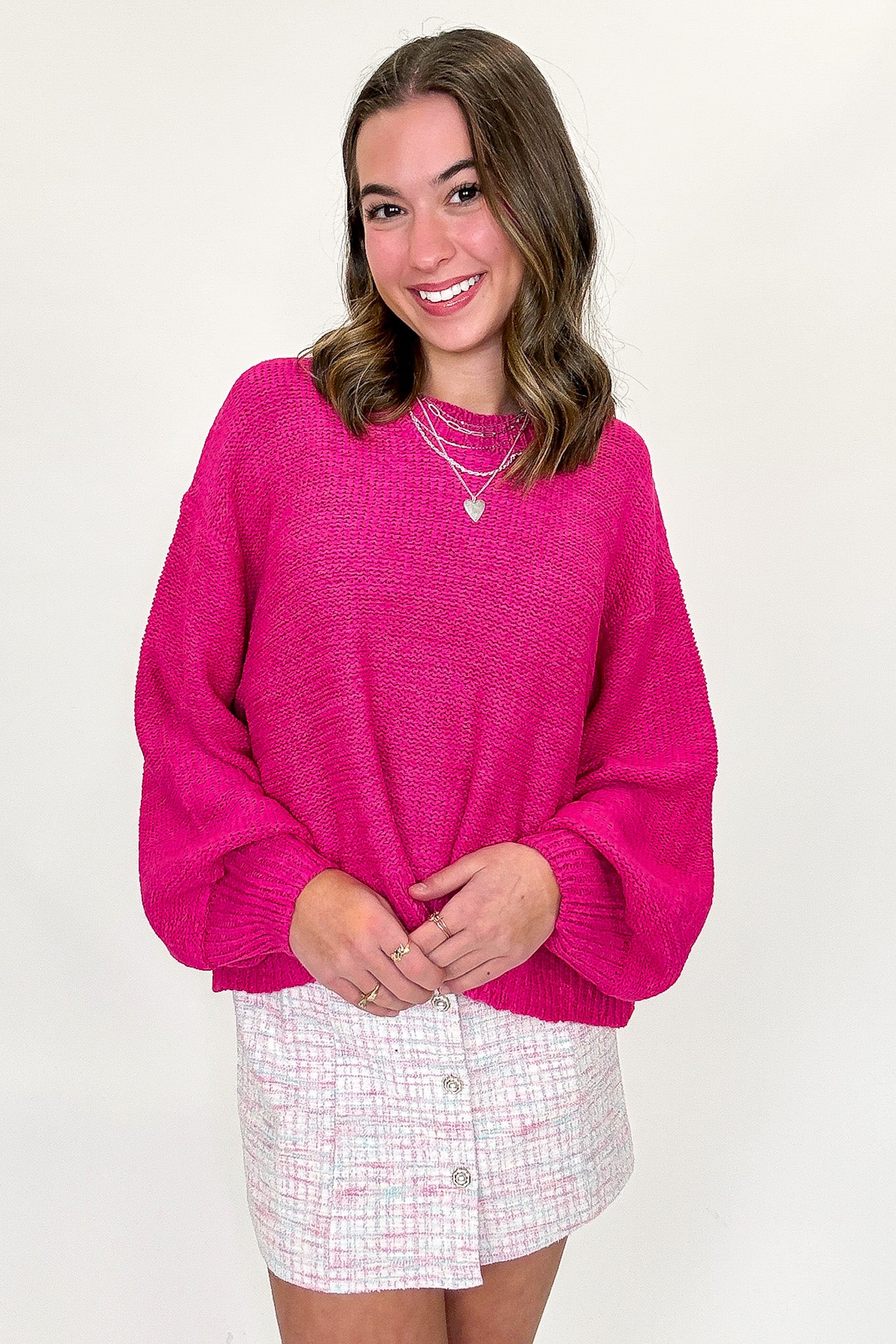 Softscape Oversized Balloon Sleeve Sweater - BACK IN STOCK - Madison and Mallory