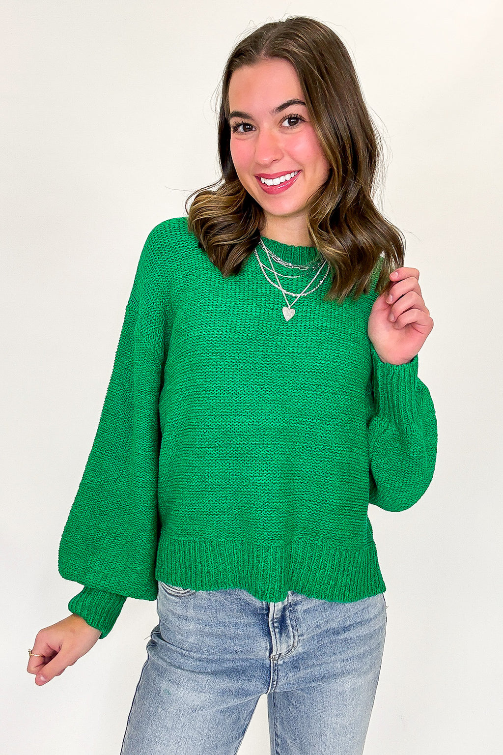 Softscape Oversized Balloon Sleeve Sweater - BACK IN STOCK - Madison and Mallory