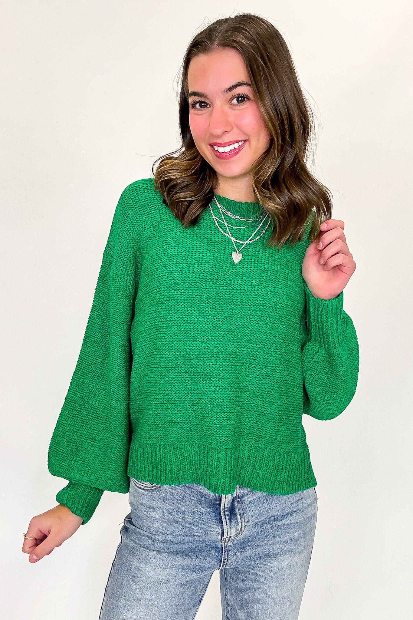 Softscape Oversized Balloon Sleeve Sweater - BACK IN STOCK - Madison and Mallory