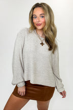 Softscape Oversized Balloon Sleeve Sweater - BACK IN STOCK