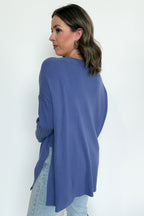Sophie V-Neck Ribbed Hem Sweater - FINAL SALE - Madison and Mallory