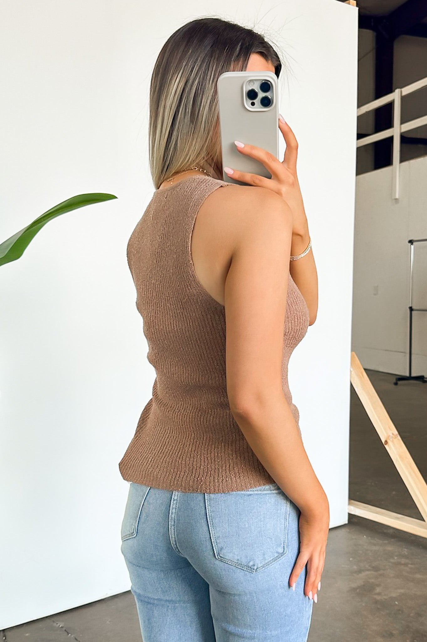  Sotelo V-Neck Knit Tank Top - FINAL SALE - Madison and Mallory