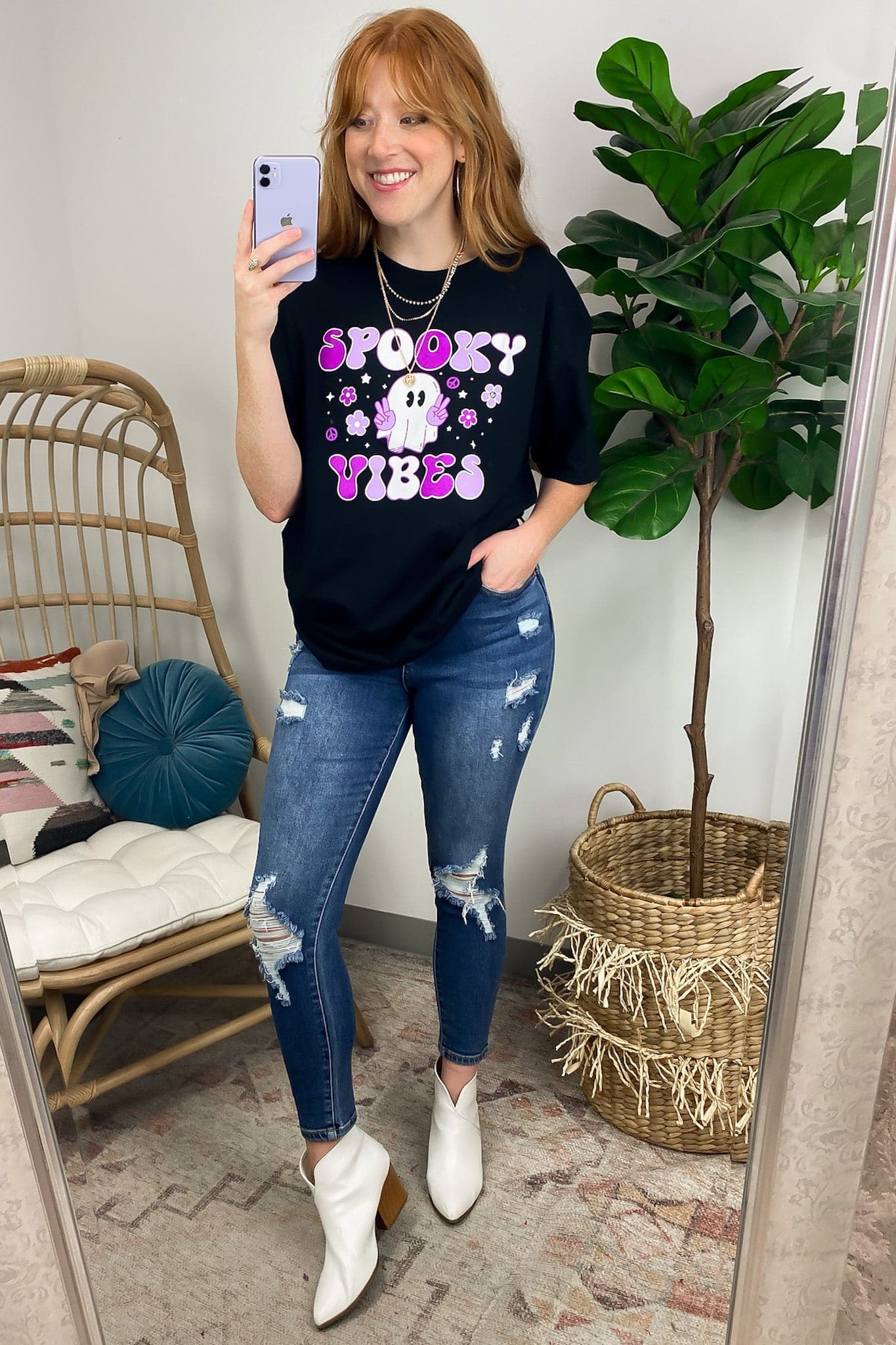 Spooky Vibes Graphic Tee - FINAL SALE - Madison and Mallory