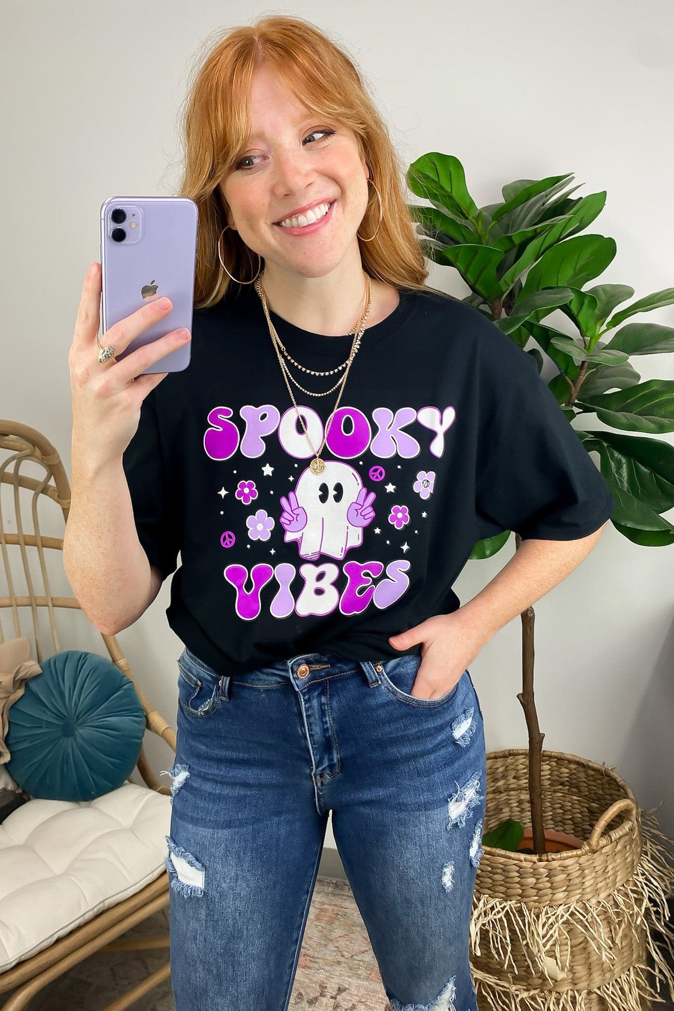 Spooky Vibes Graphic Tee - FINAL SALE - Madison and Mallory
