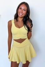 Sport Luxe Ruched Active Skort Set - Madison and Mallory