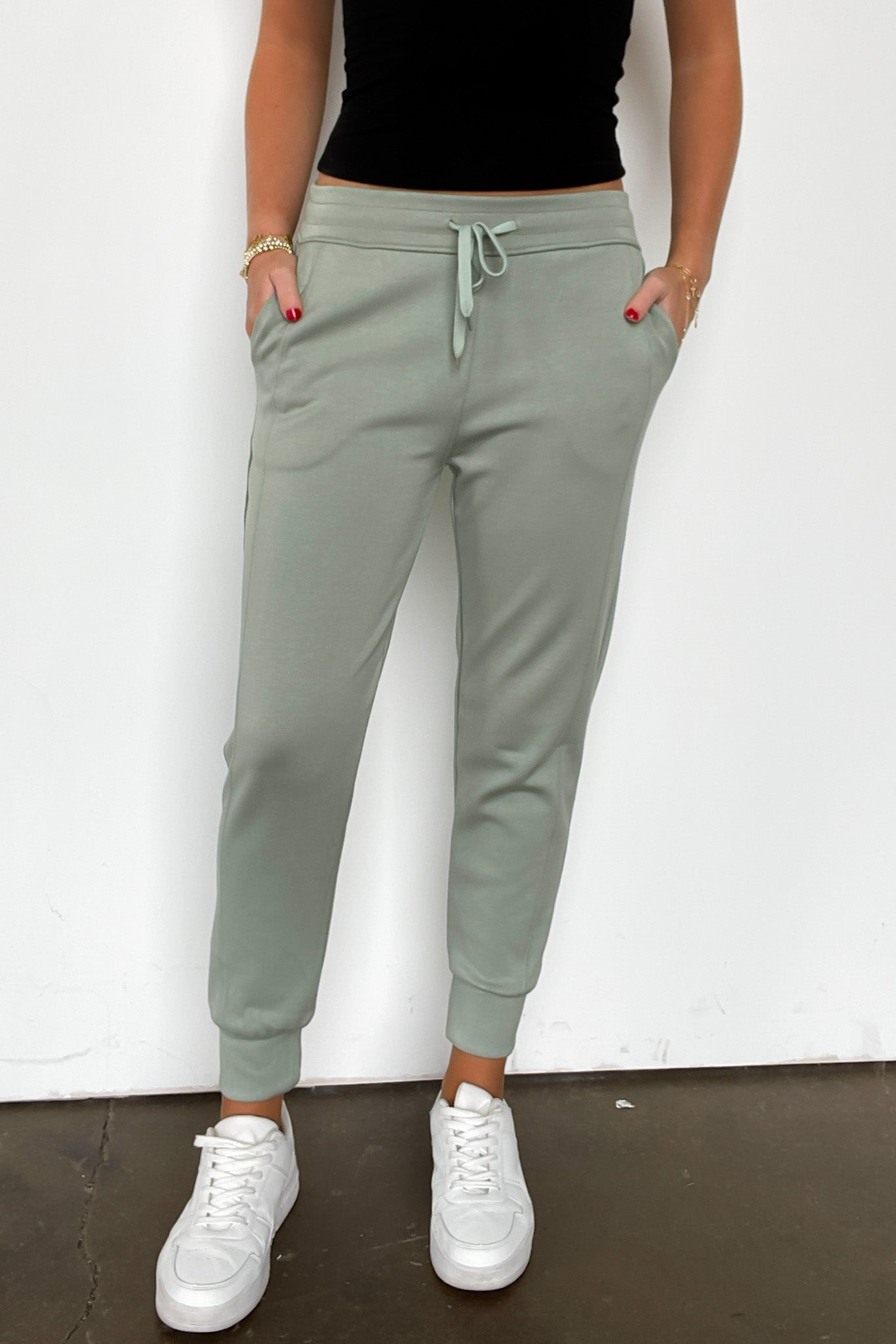  Sporty Chic Scuba Knit Joggers - Madison and Mallory