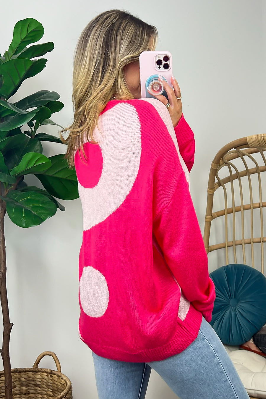  Starlis Color Block Oversized Sweater - Madison and Mallory