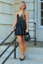 Starlit Garden Sequin Floral Embroidered Dress - FINAL SALE - Madison and Mallory