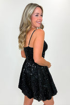 Starlit Garden Sequin Floral Embroidered Dress - FINAL SALE - Madison and Mallory