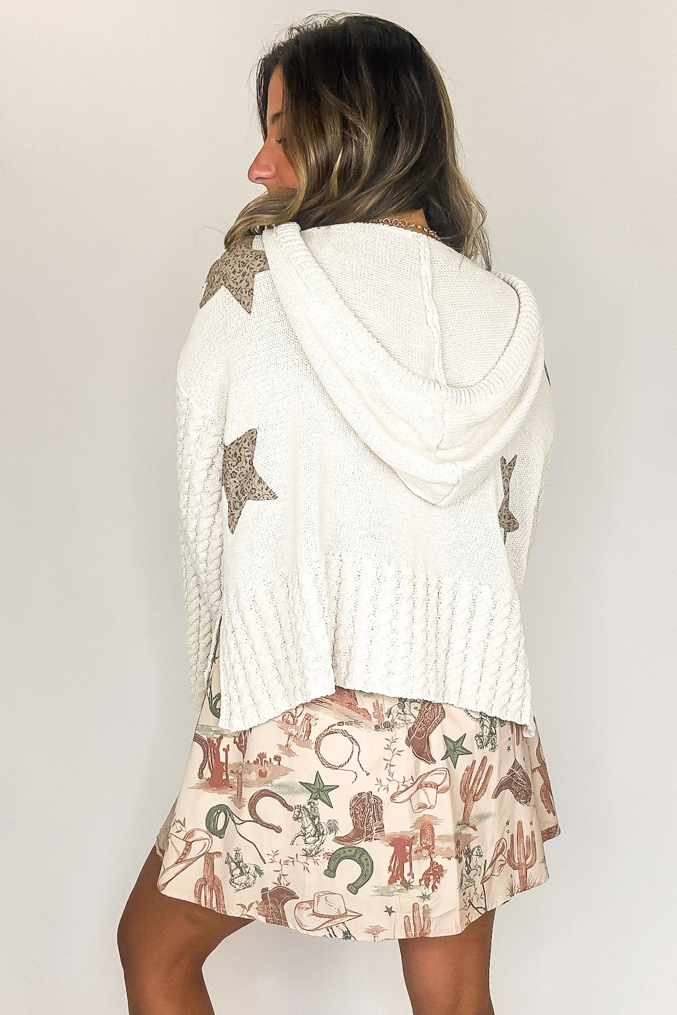 Starstruck Wild Patch Hooded Sweater - Madison and Mallory