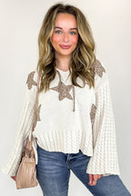 Starstruck Wild Patch Hooded Sweater - FINAL SALE - Madison and Mallory