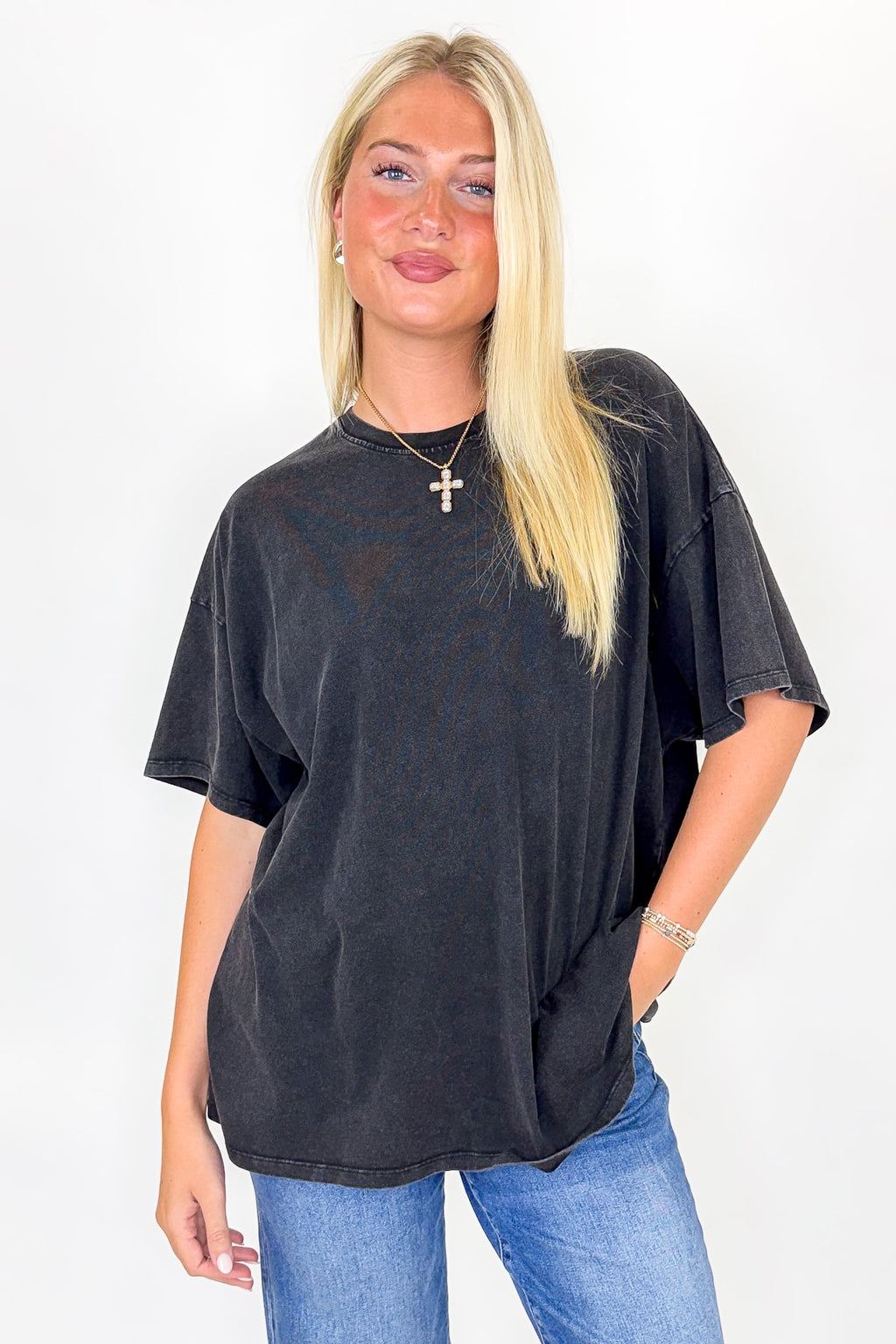 Stay Awhile Mineral Wash Tee - Madison and Mallory